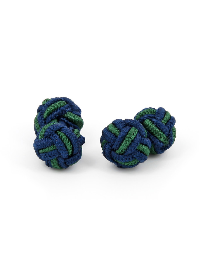 Passementerie bleu marine et vert - Bombay