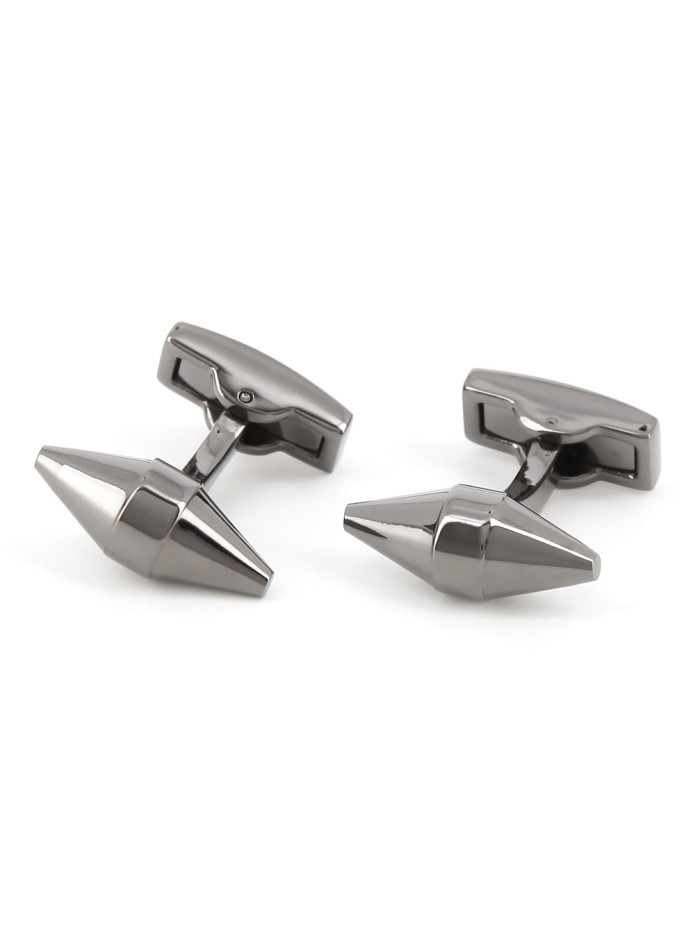 Boutons de manchette conique gunmetal - Maringa