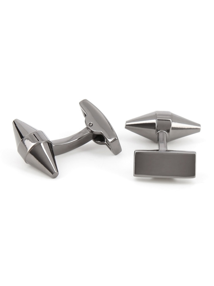 Boutons de manchette conique gunmetal - Maringa