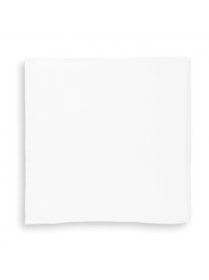 Pochette blanche en soie - Saint-Tropez