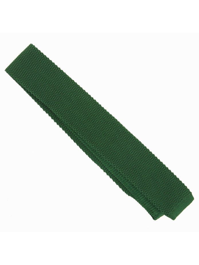 Cravate tricot vert foncé The Nines