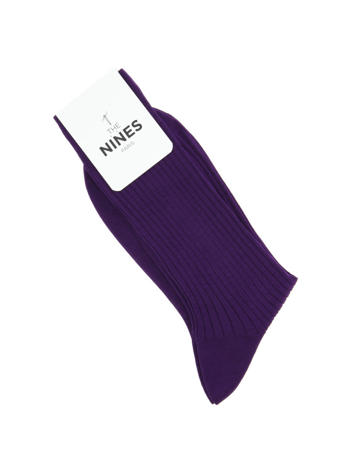 Chaussettes fil d'écosse violet