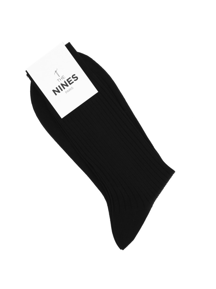 Chaussettes fil d'Écosse noir