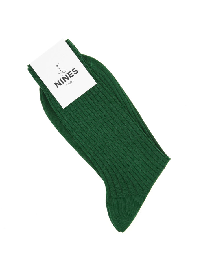 Chaussettes fil d'écosse vert anglais