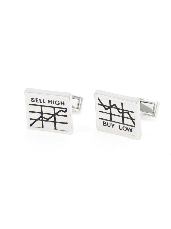 Boutons de manchette Buy/Sell - Wall Street