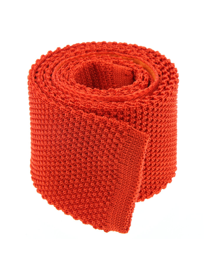 Cravate tricot orange - Monza