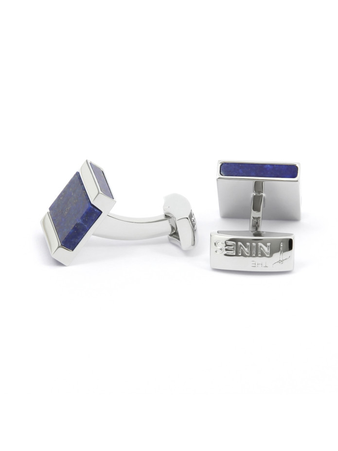 Boutons de manchette carrés en lapis lazuli - Minkebe
