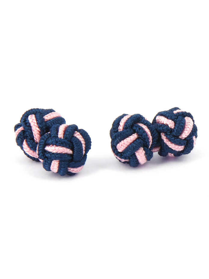 Passementerie bleu marine et rose - Bombay