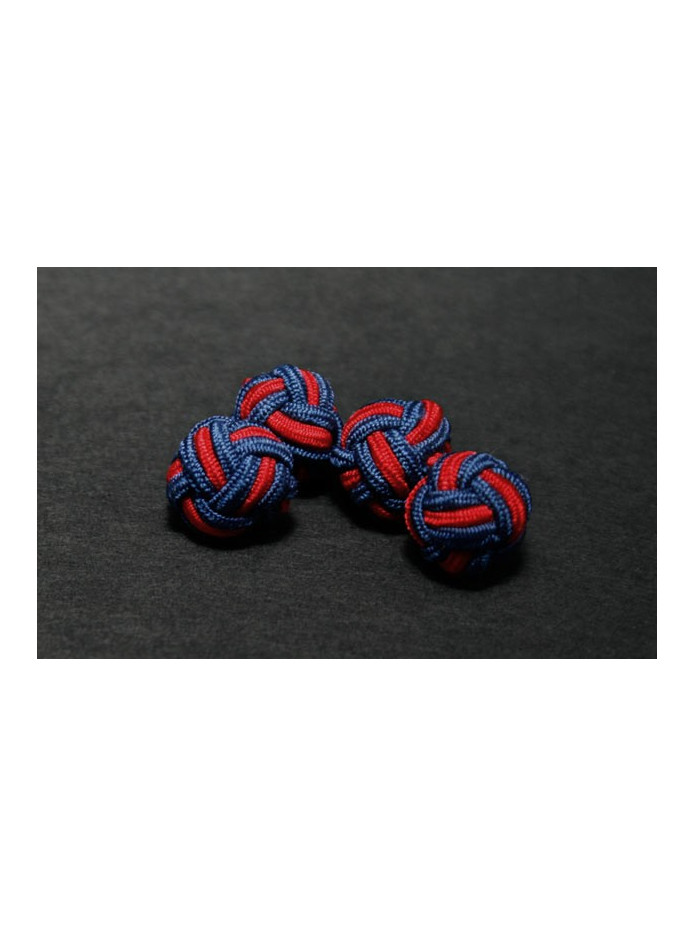 Passementerie bleu marine et rouge - Bombay