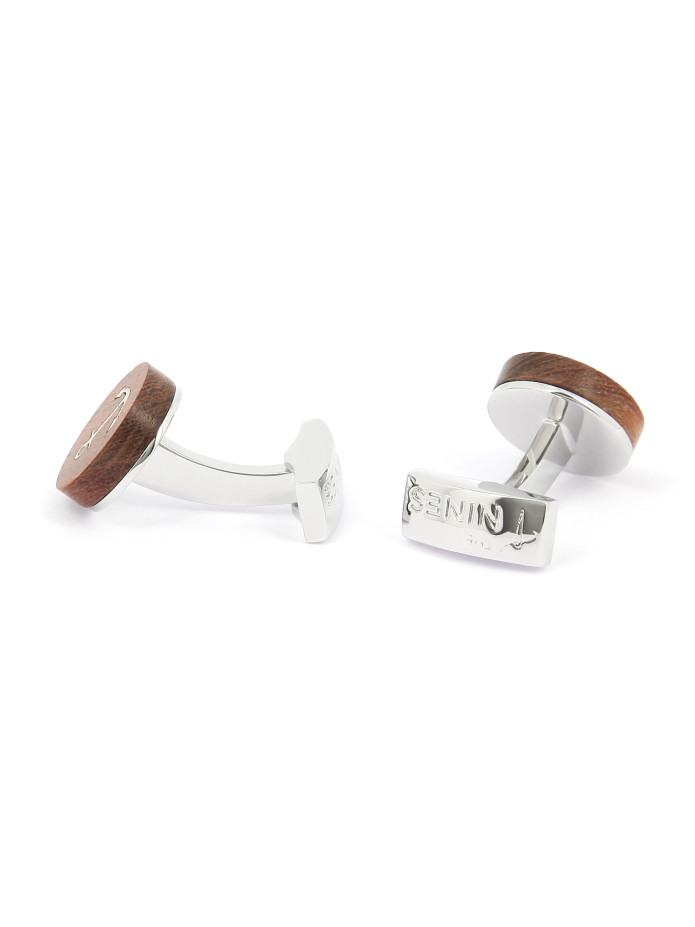 Boutons de manchette en bois ancre marine - Dinard