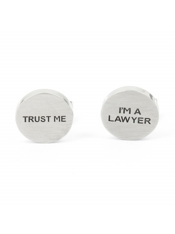 Boutons de manchette Trust Me I'm a Lawyer
