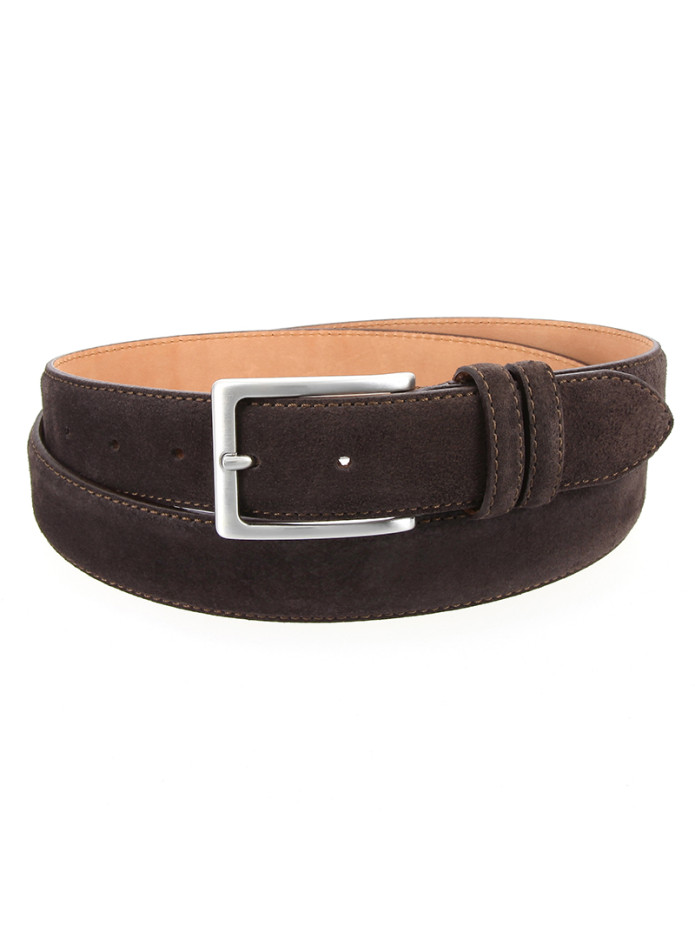 Ceinture Marron foncé en cuir suédé - Lino