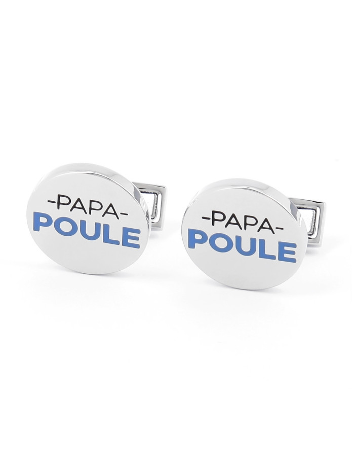 Boutons de manchette Papa Poule