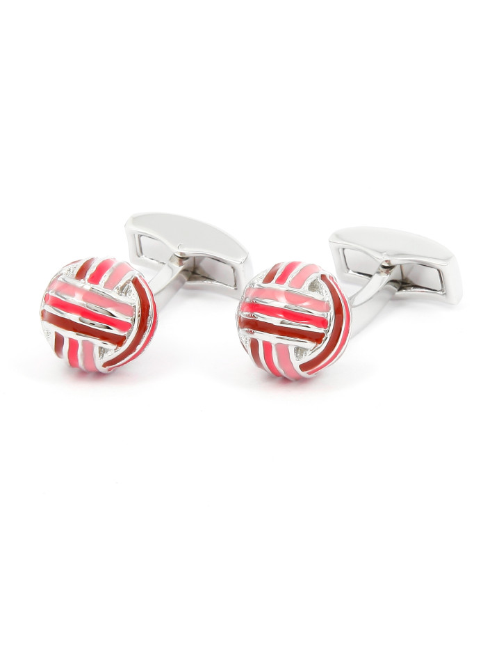 Boutons de manchette boules nuances de rose - Cambon