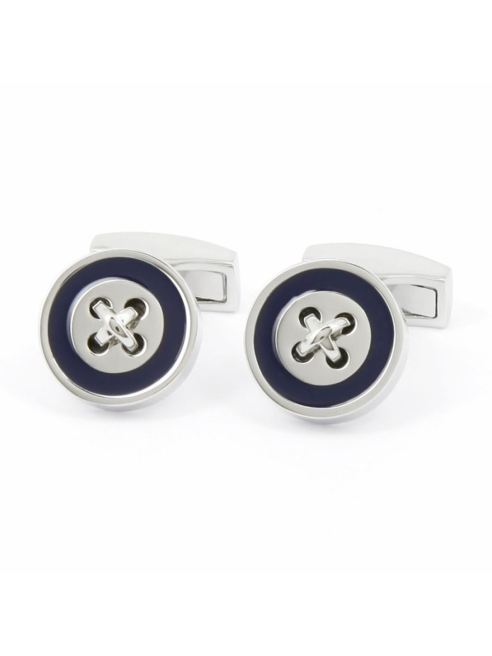Boutons de manchette bleu marine - Baltimore