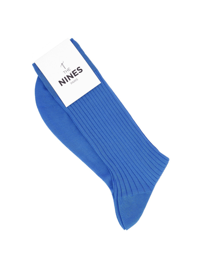 Chaussettes fil d'écosse bleu roi