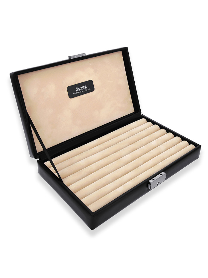 Coffret boutons de manchette en simili cuir