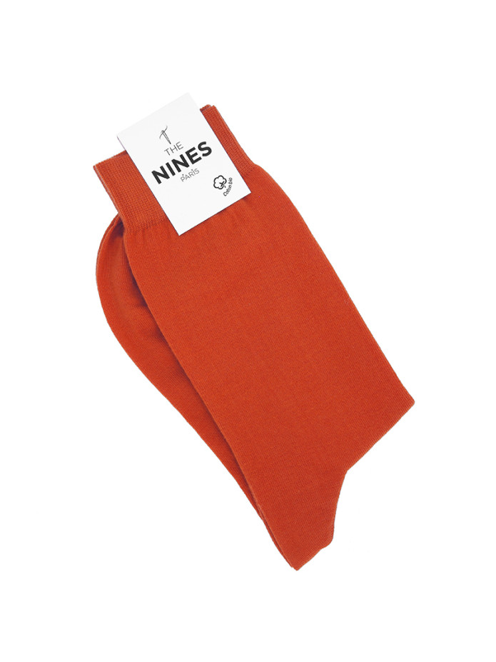 Chaussette coton bio terre battue