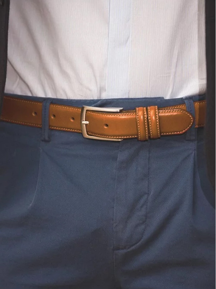 Ceinture cuir camel - Ugo