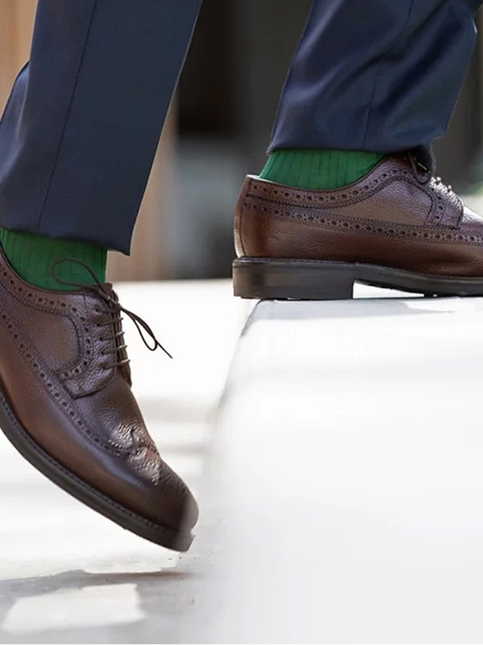 Chaussettes fil d'écosse vert anglais