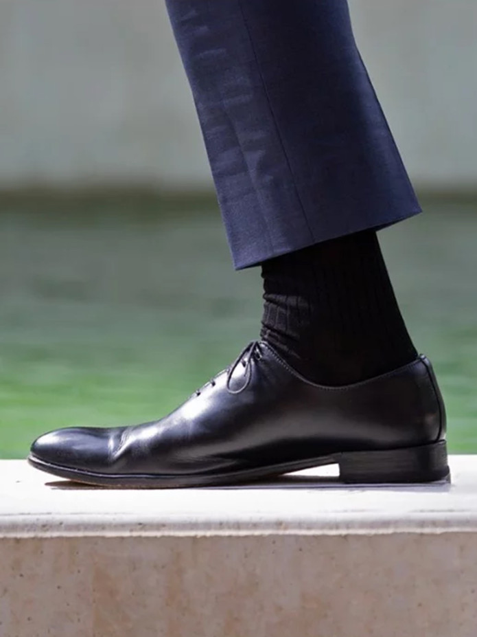 Mi-bas fil d'Écosse noir