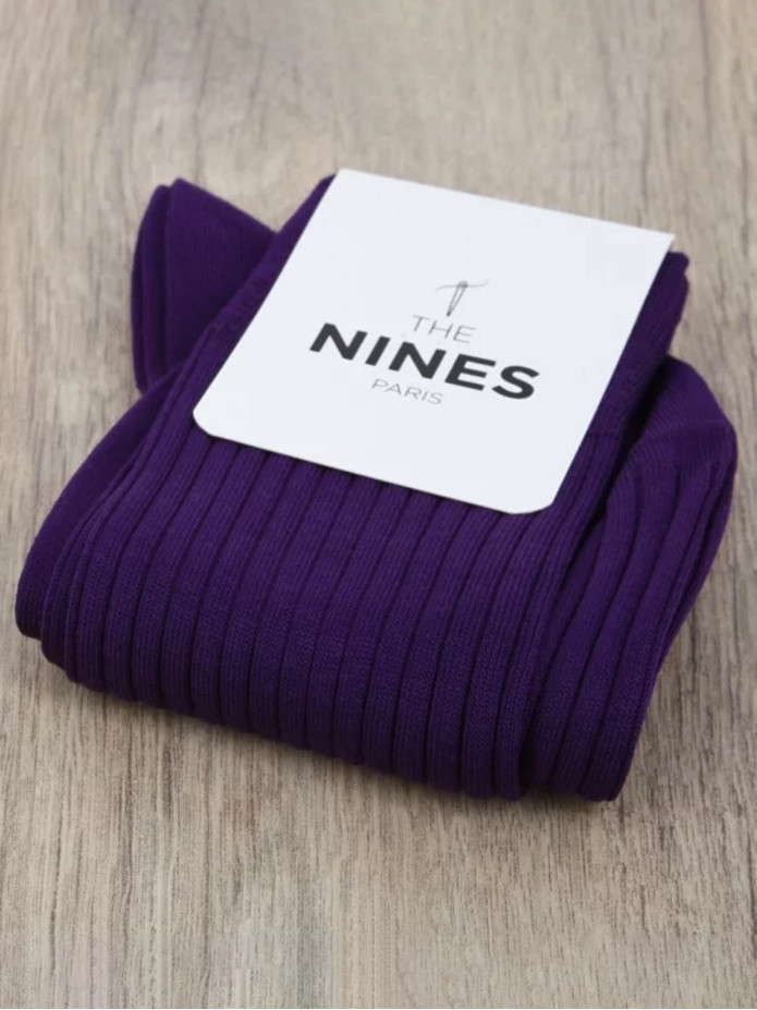 Chaussettes fil d'écosse violet