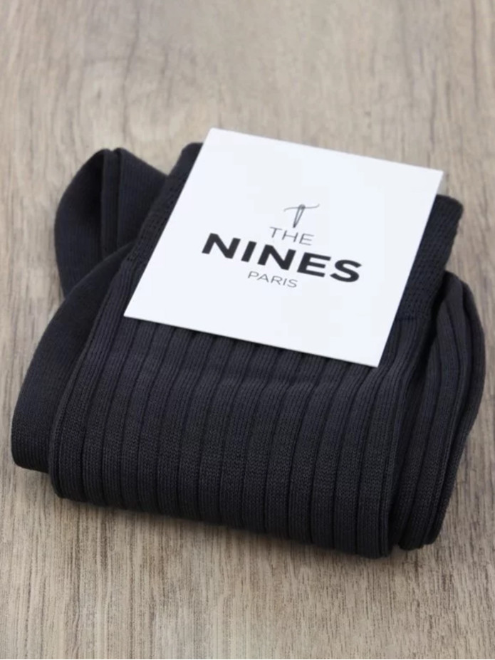 Chaussettes fil d'écosse gris anthracite