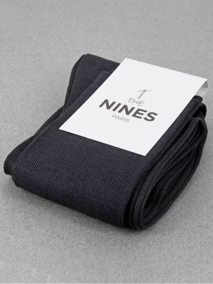 Mi-bas fil d'Écosse gris anthracite