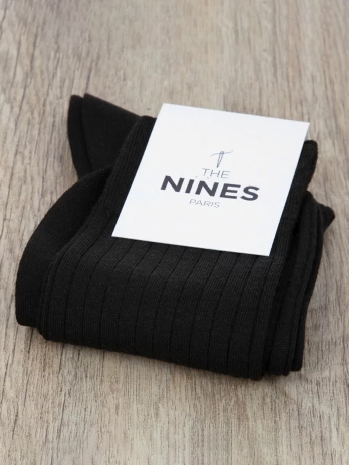 Chaussettes laine vierge noire