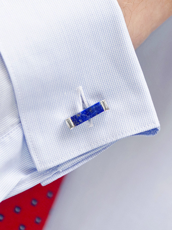 Boutons de manchette Daejon lapis-lazuli
