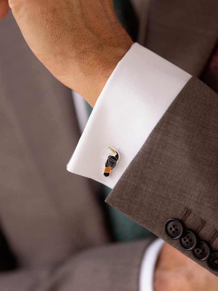 Boutons de manchette toucan