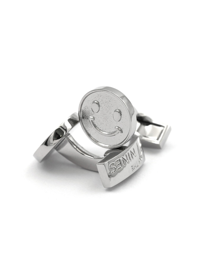 bouton de manchette smiley