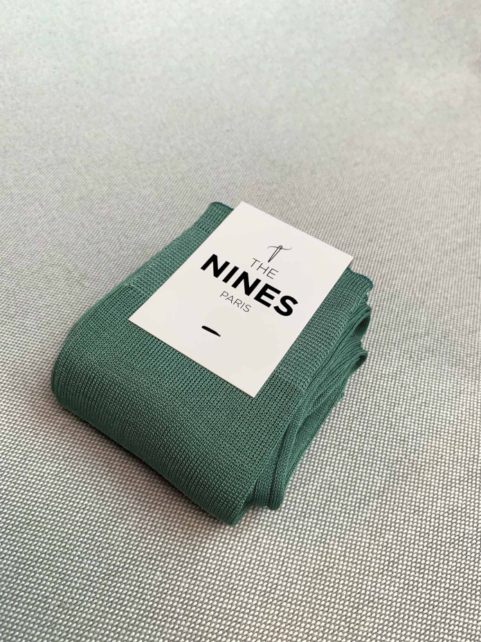 Mi-bas fil d'Écosse vert thym
