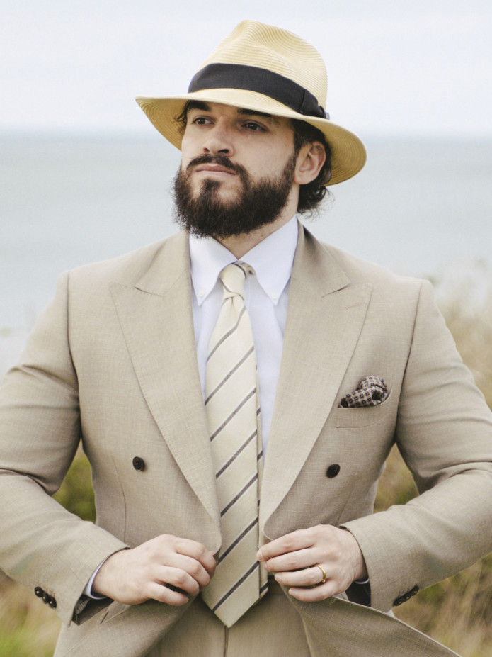 Chemise col américain en oxford blanc