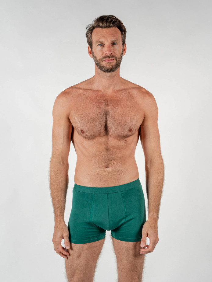 Boxer coton bio vert