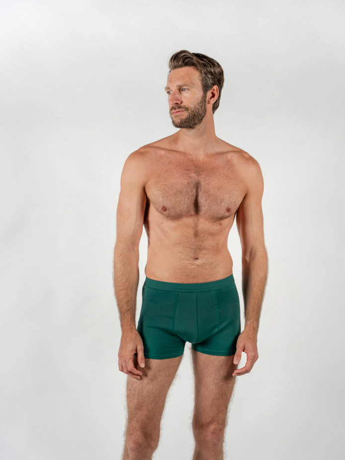 Boxer coton bio vert