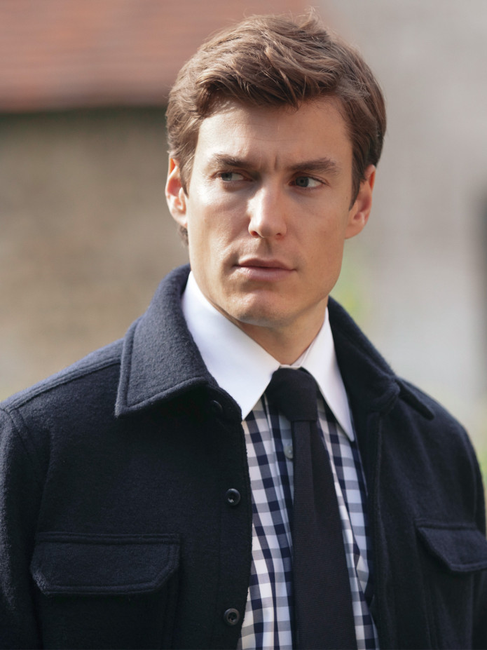 Surchemise en laine bouillie bleu marine