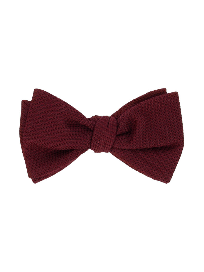 Förknuten bordeaux sidengrenadine-fluga Grenadines IV