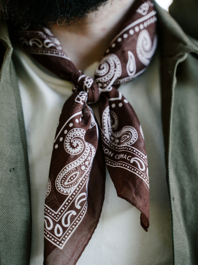 Bandana brun med paisleymönster Nevada
