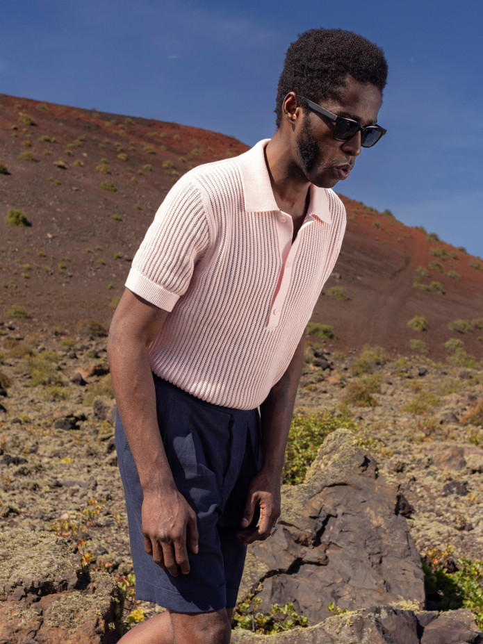 Polo Maille Sagres Rosa