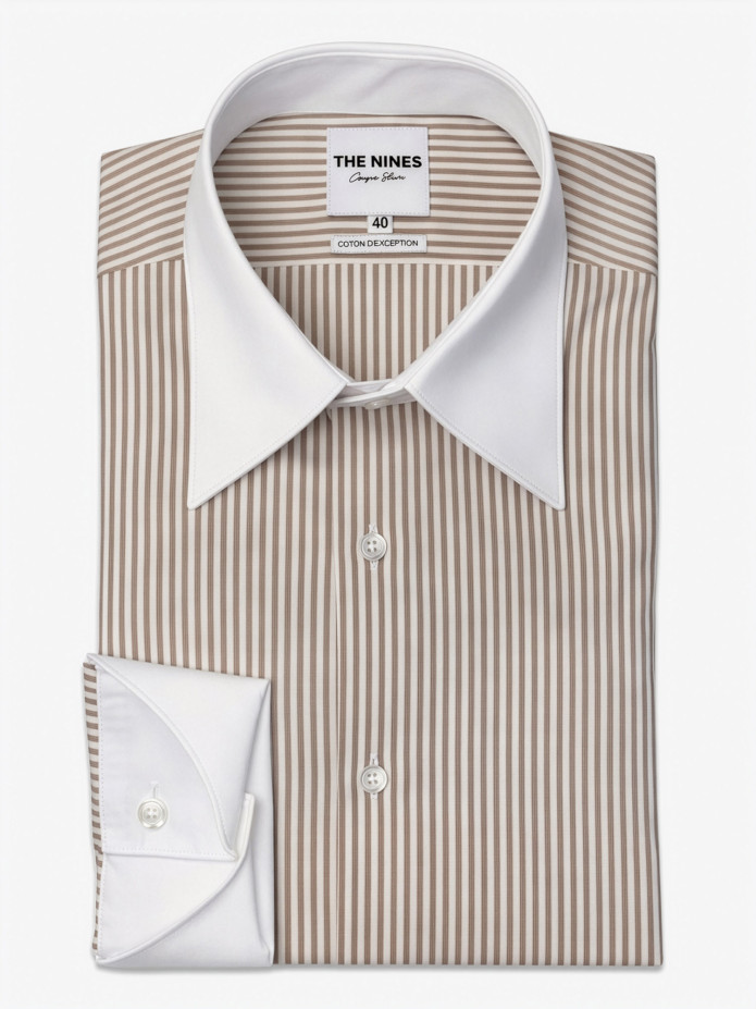 Ch Francais A Rayures Beige