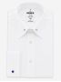 Skjorta nålkrage vit musketörmanschetter