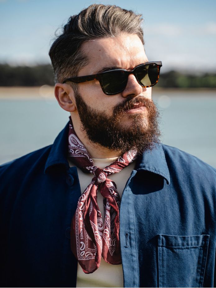 Bandana bordeaux med paisleymönster Nevada