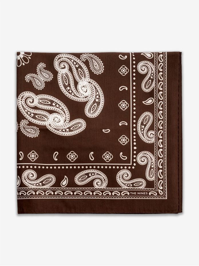 Bandana brun med paisleymönster Nevada