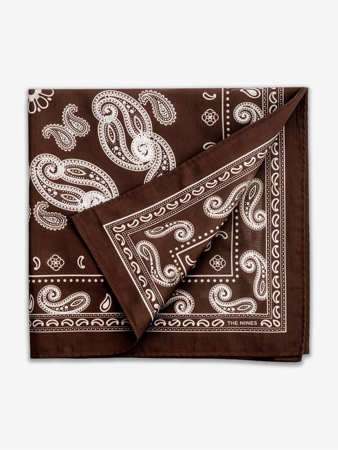 Bandana brun med paisleymönster Nevada