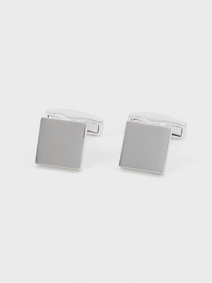 Fyrkantiga manschettknappar i sterling silver Kiruna V