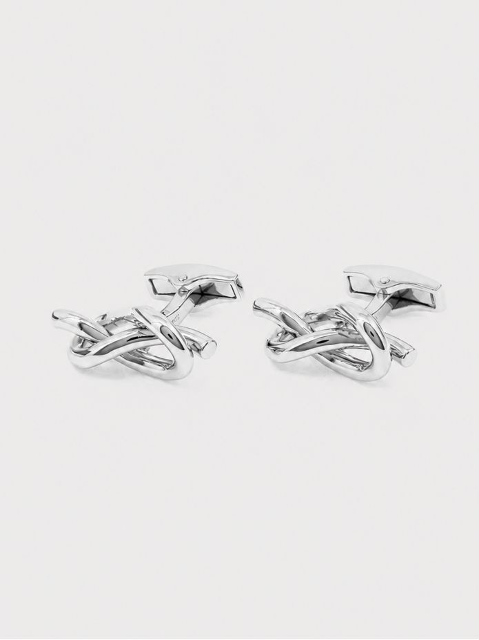 Manschettknappar sterling silver kärleksknut