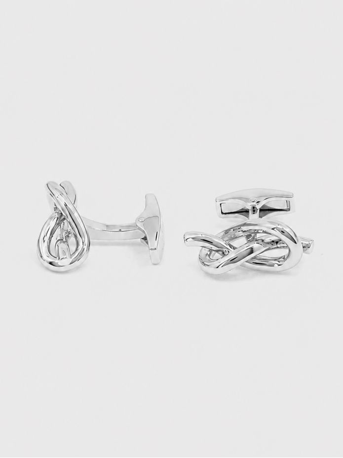 Manschettknappar sterling silver kärleksknut