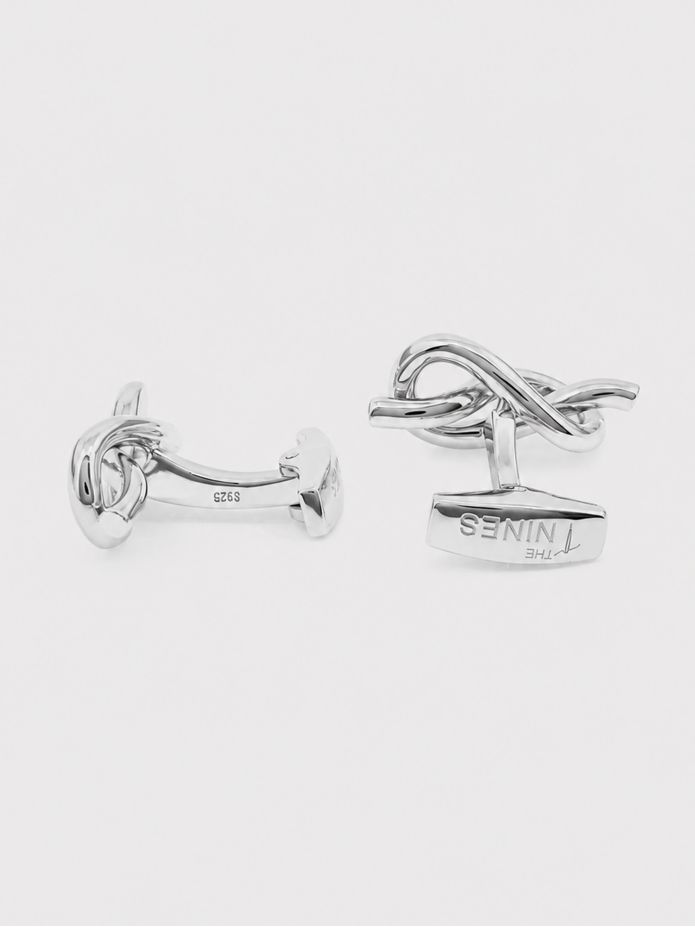 Manschettknappar sterling silver kärleksknut