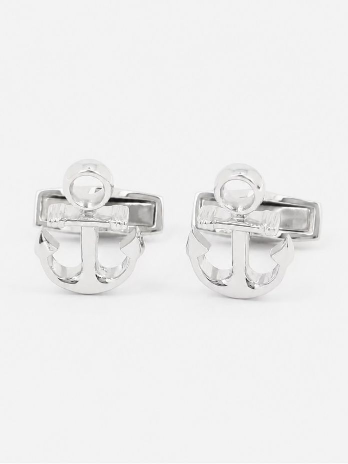 Manschettknapparna ankare sterling silver Portsmouth